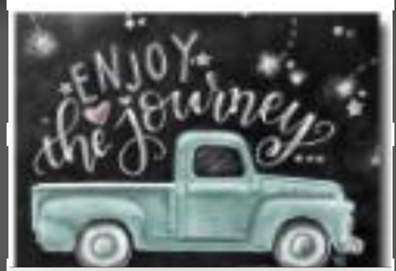 30 x 25 full round diamond painting - enjoy the journey