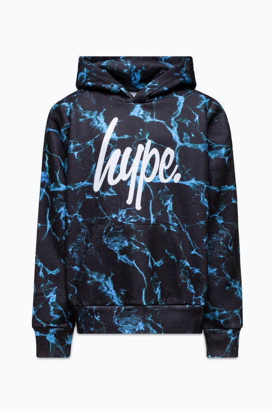 Hype Boys Black X-Ray Pool Mini Script Hoodie