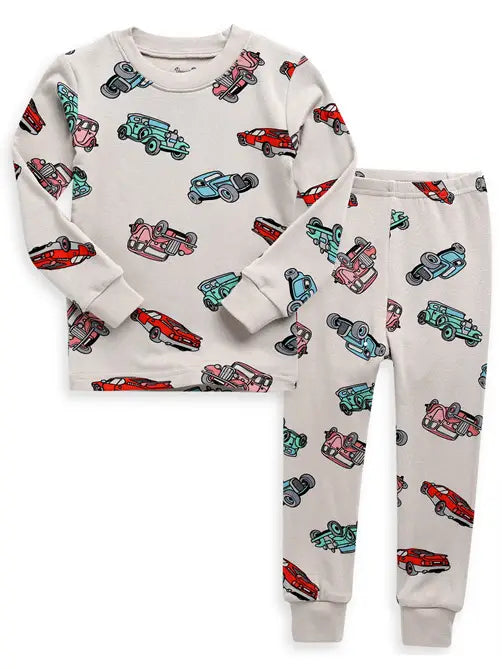 Retro Car Long Sleeve Pjs