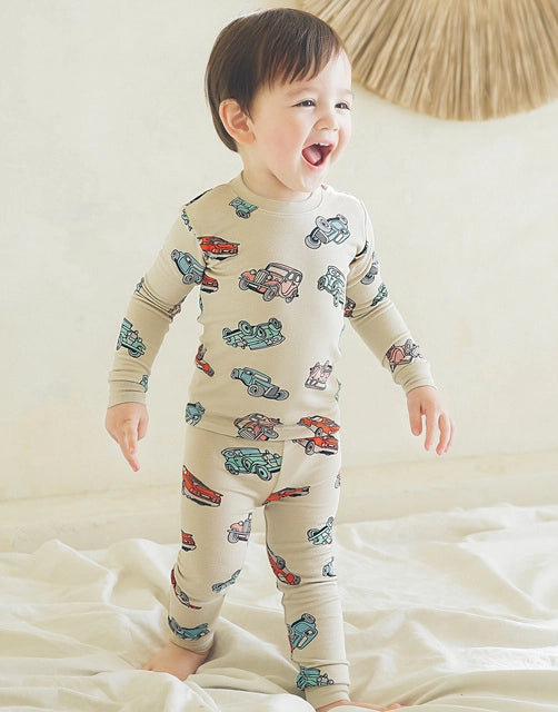 Retro Car Long Sleeve Pjs
