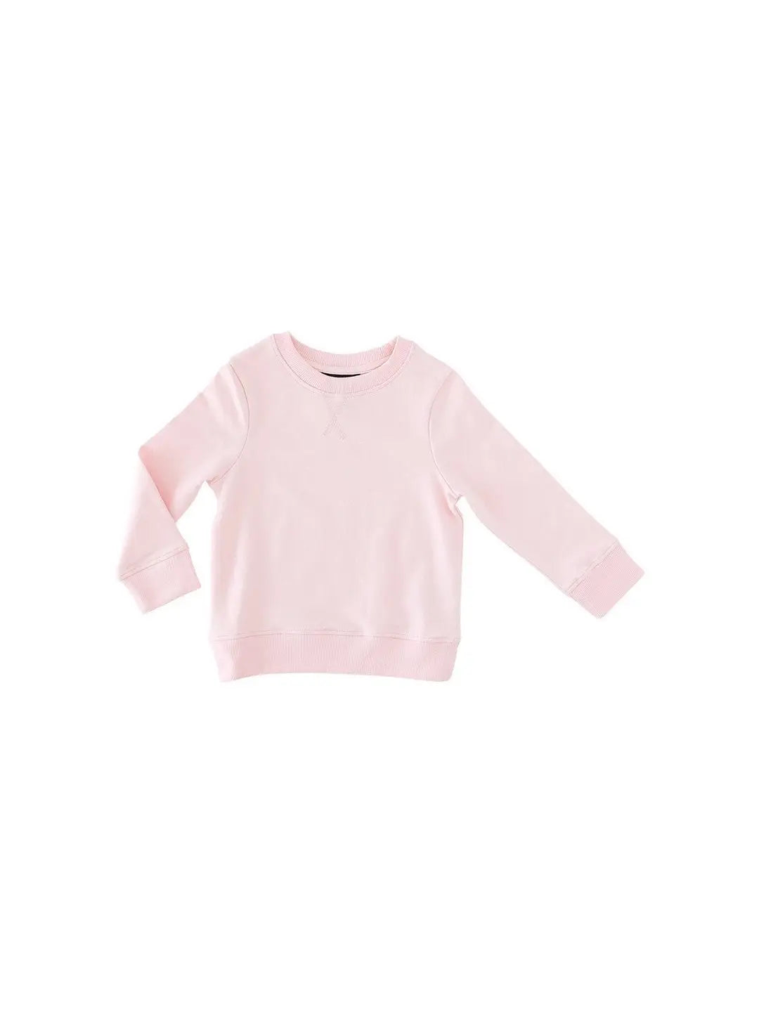 Lola & Taylor - Unisex Organic Cotton Crew Neck Raglan Sweatshirt - Soft Pink