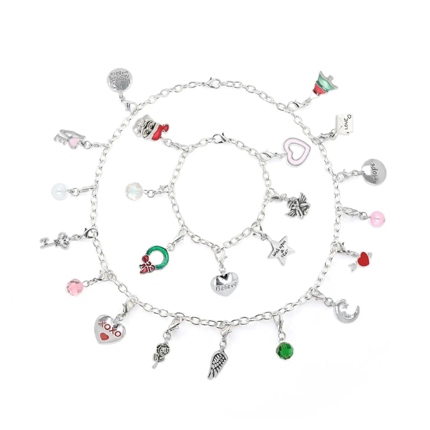 Christmas Advent Jewelry Calendar- Bracelet, Necklace,Charms