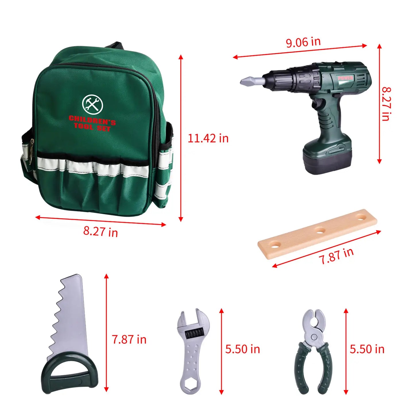 35 Pcs Montessori Toy Tool Set For Kids