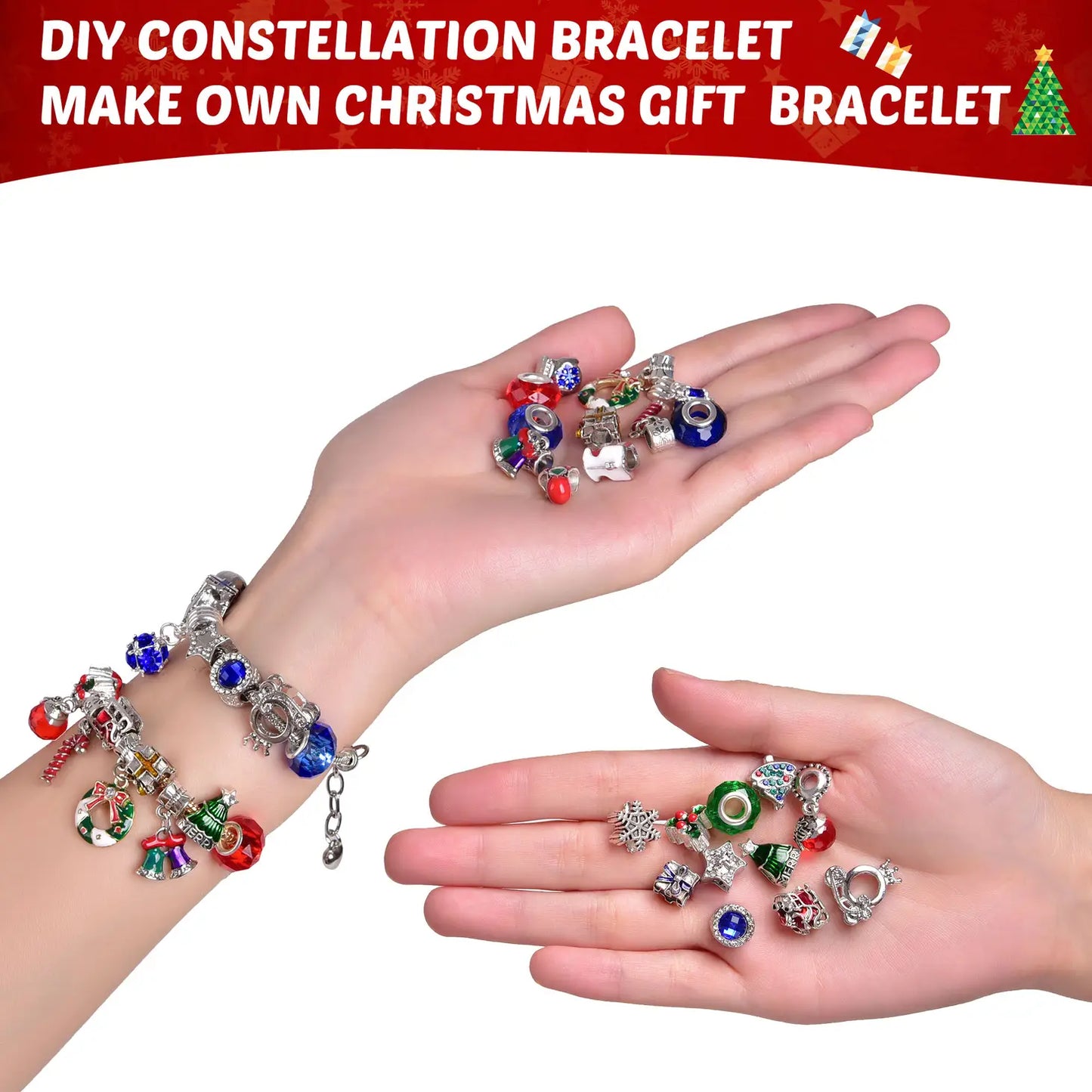 24PCS Christmas Bracelet Set 2023 Advent Calendar