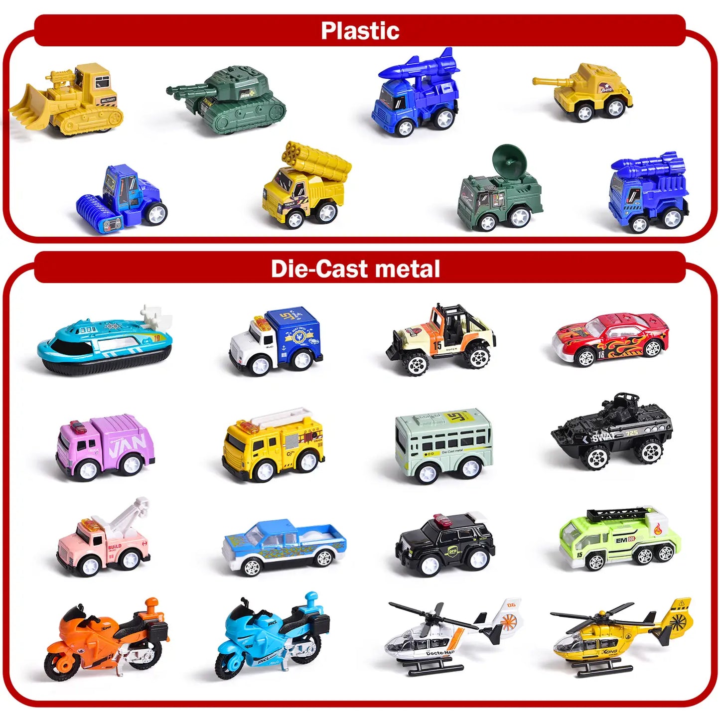 24 Days Vehicles Advent Calendar 2023 For Kids