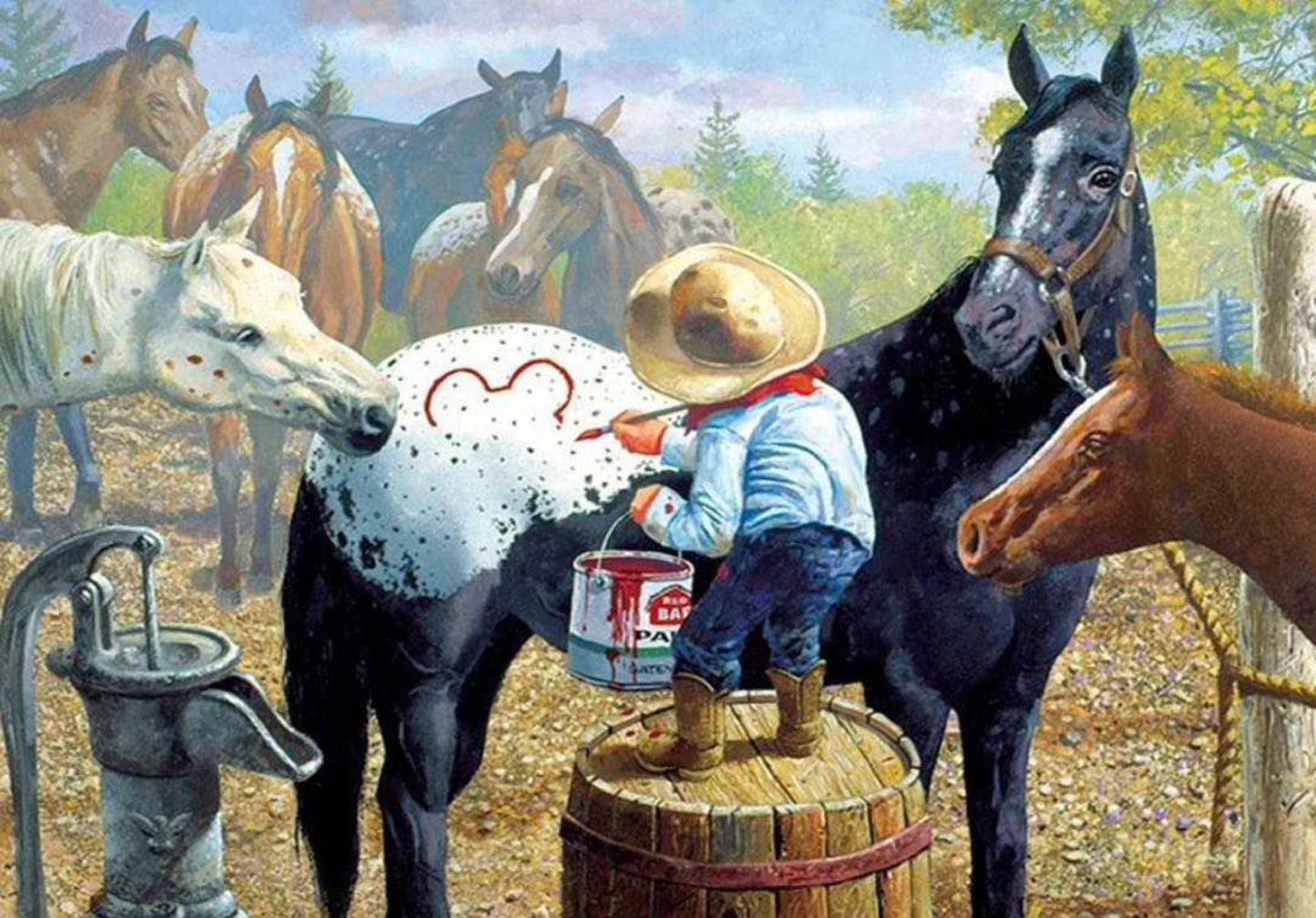 55 x 40 full square diamond painting - Future Rodeo Star
