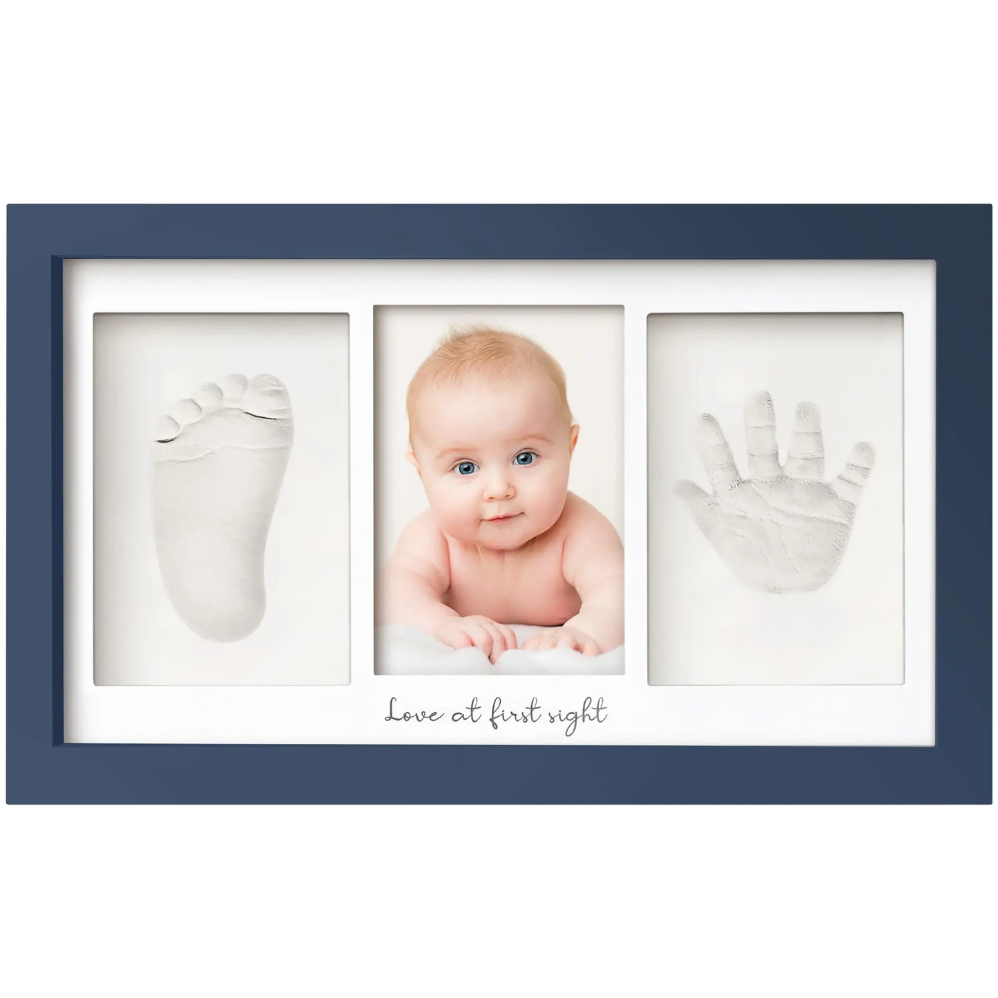 KeaBabies Baby Handprint, Footprint Keepsake Duo Frame