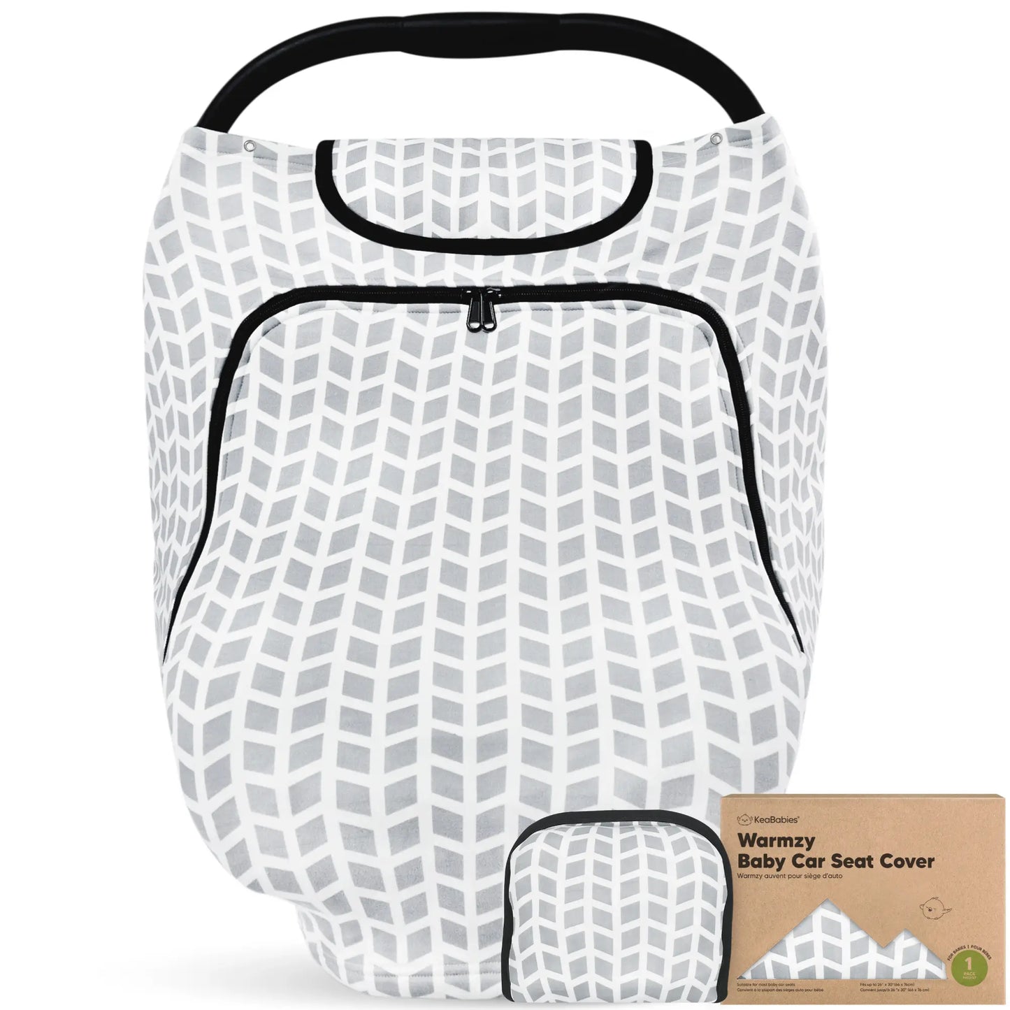 KeaBabies Warmzy Baby Carseat Cover (Kite)