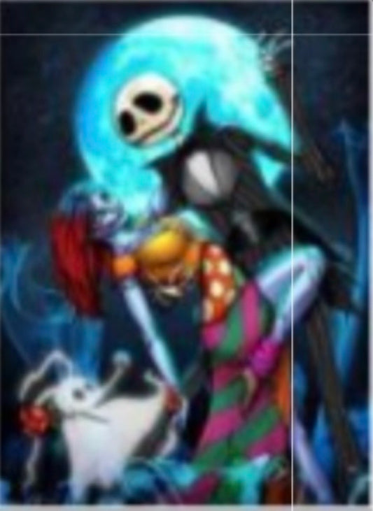 30 x 40 full round drill diamond painting - nightmare W007