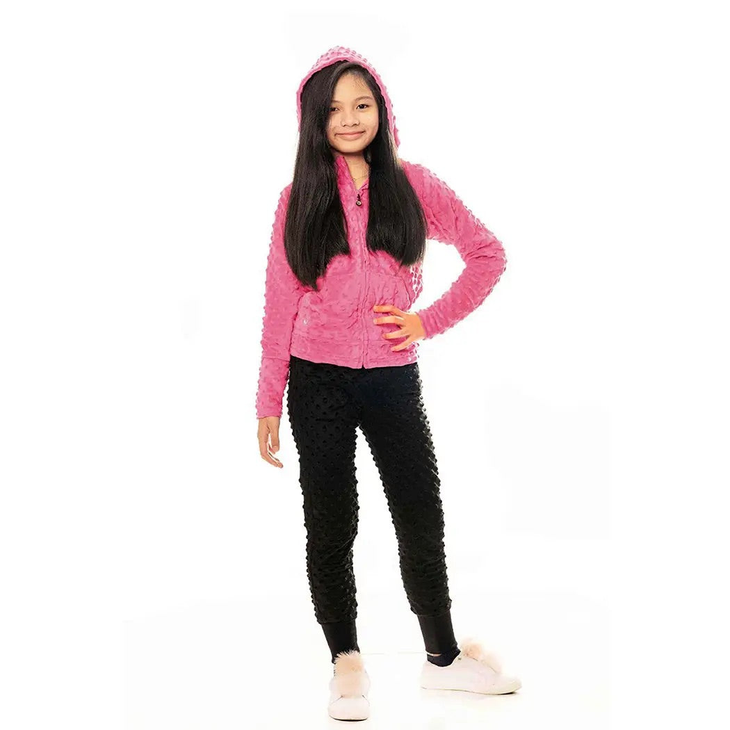 Limeapple minky bubble joggers