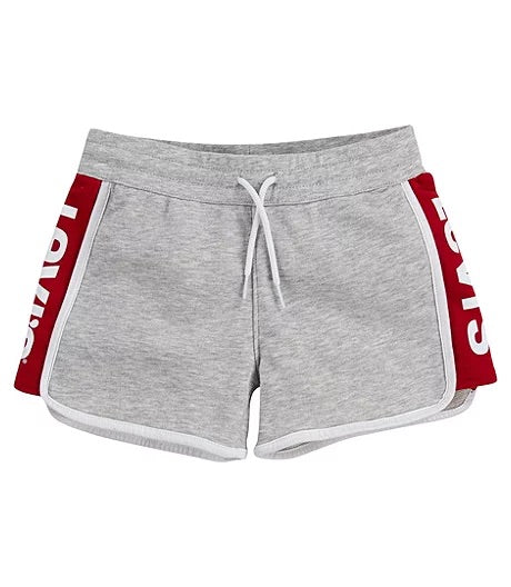 Levi's light grey heather knit logo short