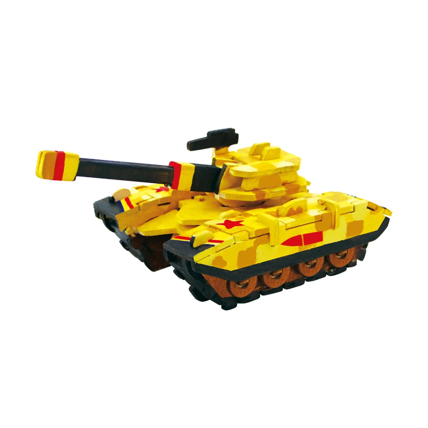 DIY 3D Wooden Puzzle Paint Kit: Tank
