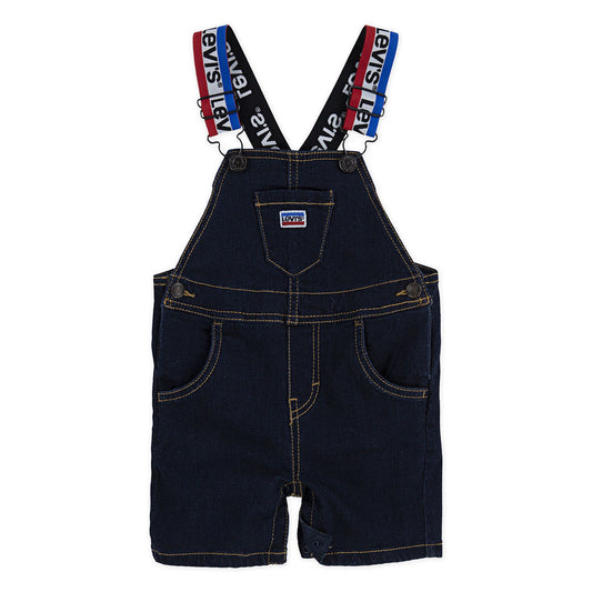 Levis rinse logo strap denim shortall