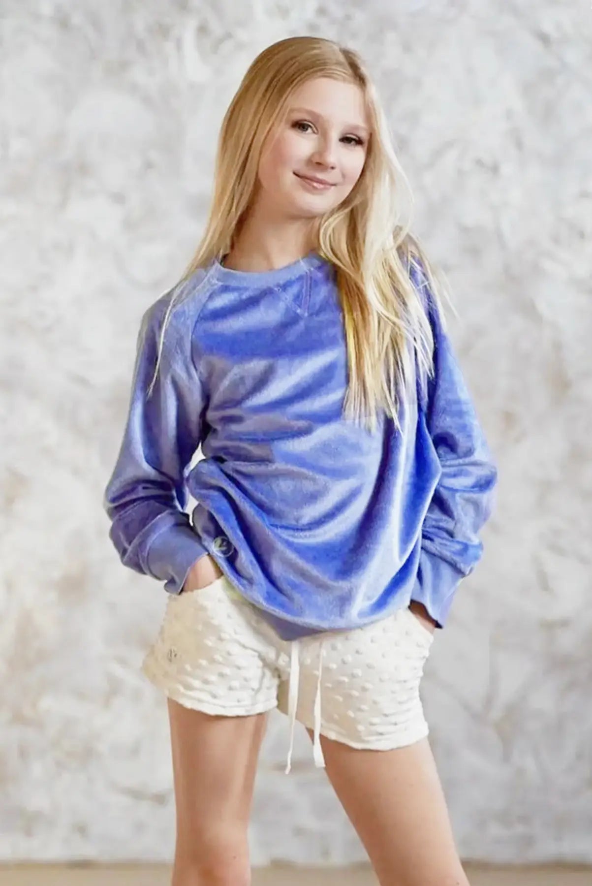 Periwinkle - Minky Crewneck Sweatshirt