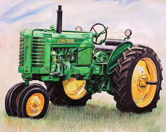 40 x 50 full square drill diamond painting TLS-6921 - JD green