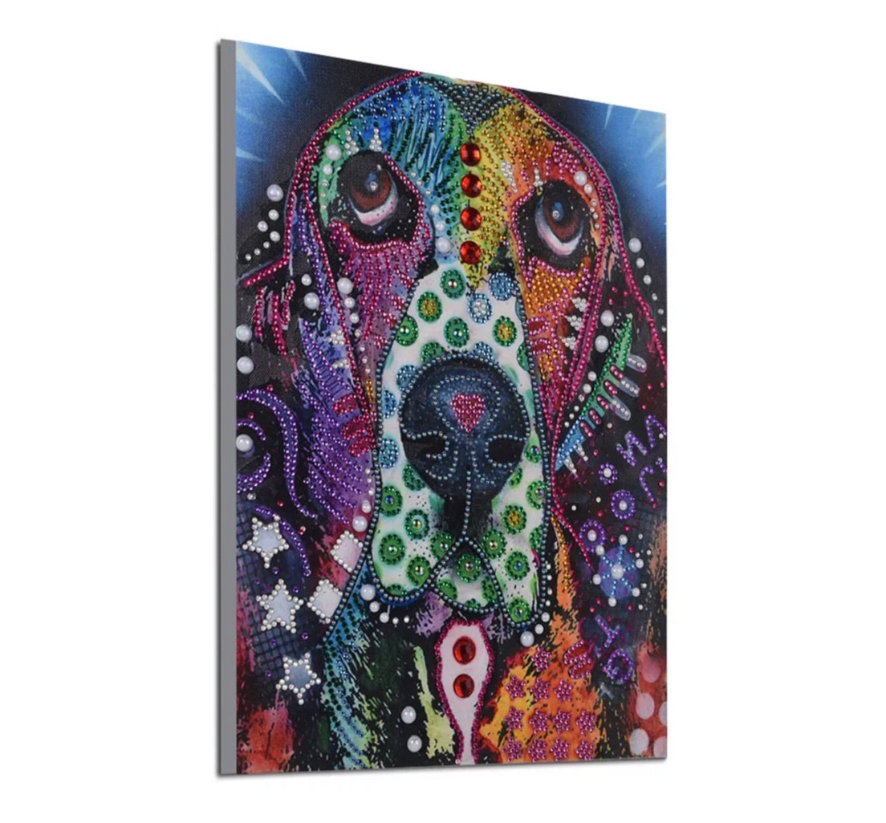 27 x 37 diamond painting (rhinestone) - bassett hound YX8042