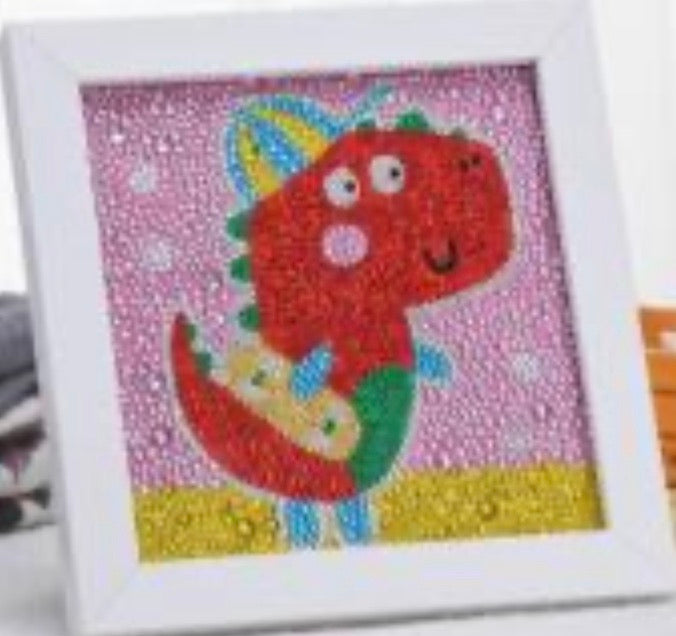 15 x 15 diamond painting rhinestone - dino AT012
