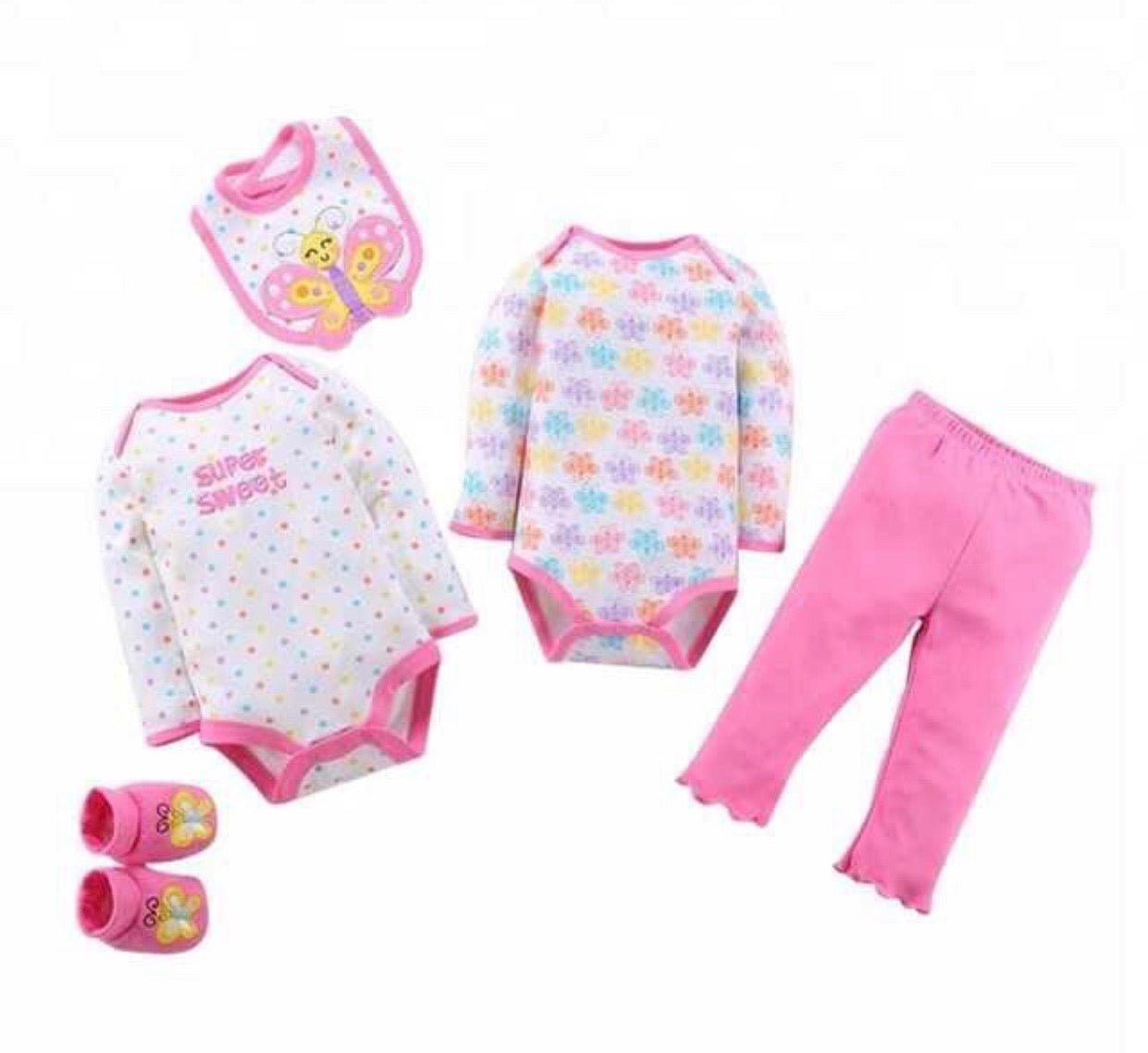 5 pce pant set - butterfly