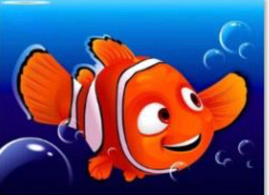 45 x 60 full square drill diamond painting - TLS-7115 - clown fish