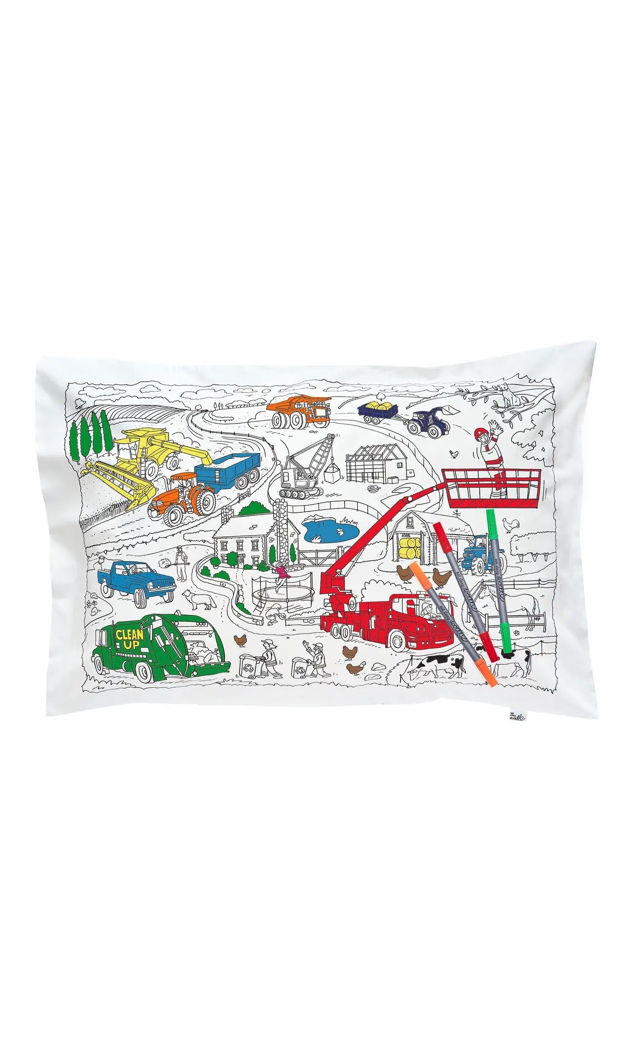 Working Wheels Pillowcase