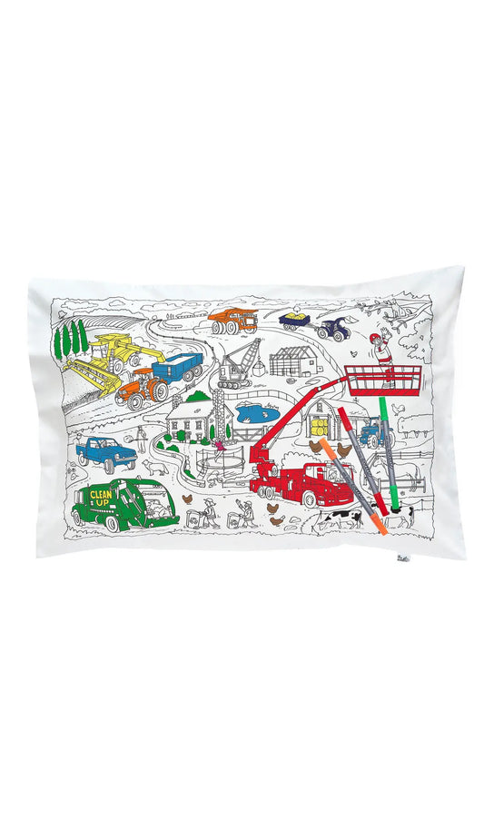 Working Wheels Pillowcase