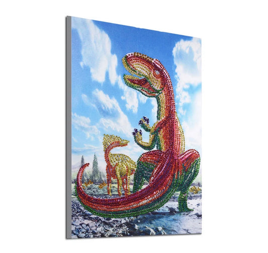 30 x 40 diamond painting (rhinestone) - dinosaur DZ103