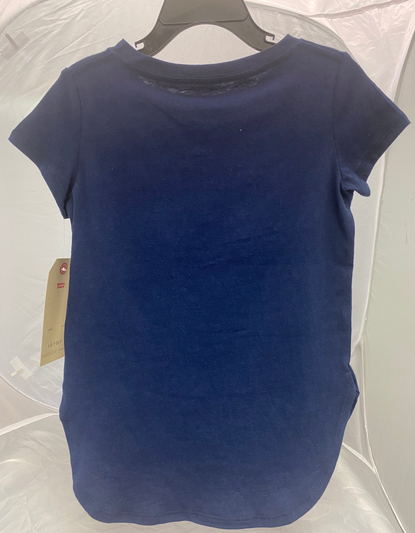 Levis blue short sleeve high-lo tee