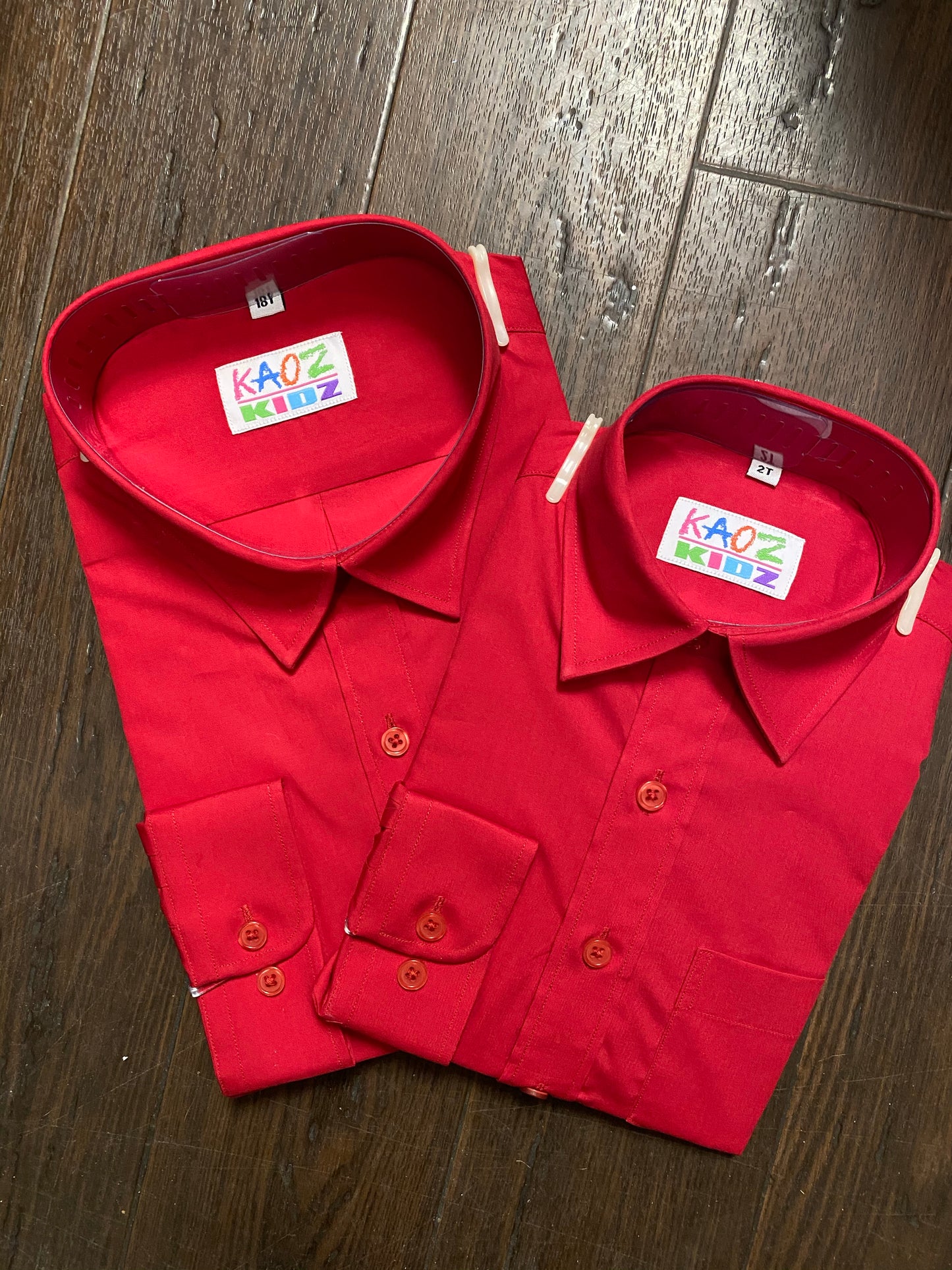 Kaoz Kidz red dress shirt