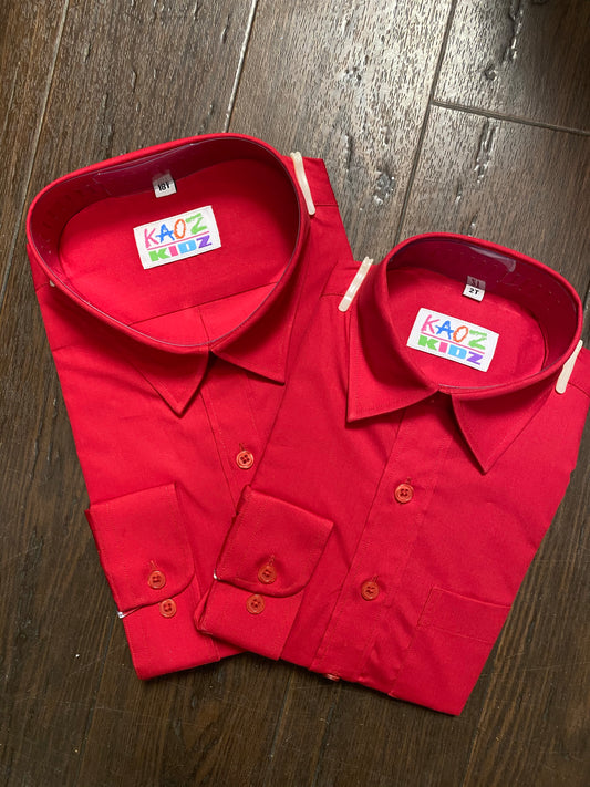 Kaoz Kidz red dress shirt