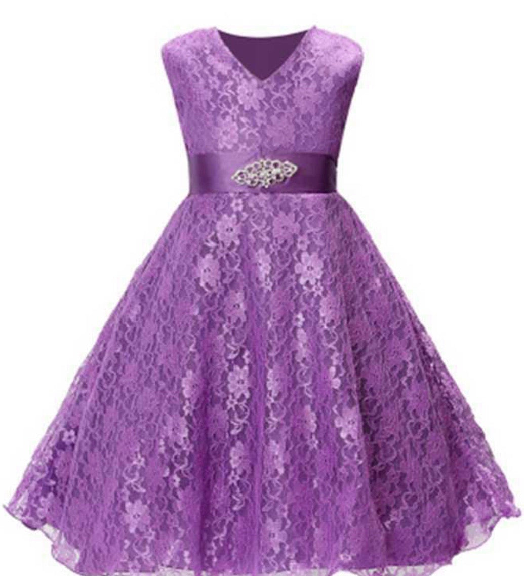 Purple Lace Dress