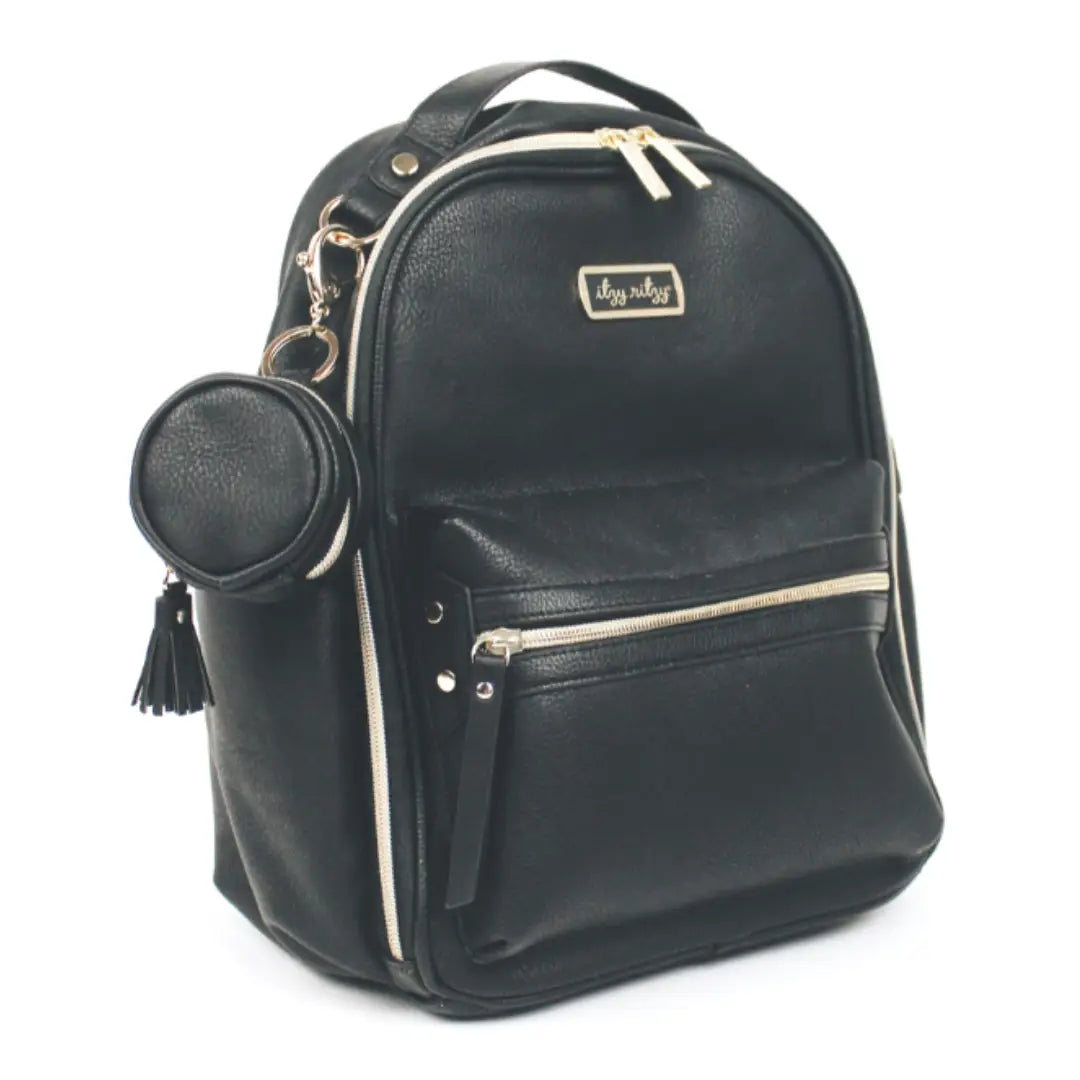 Itzy Ritzy Black Diaper Bag Charm Pod Keychain