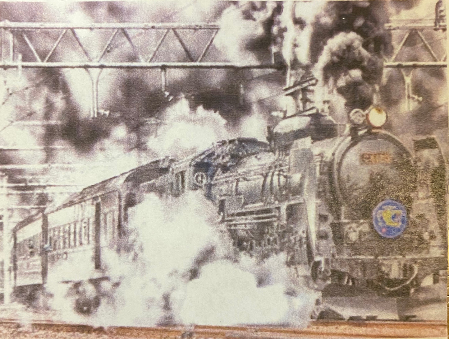 30 x 40 full round drill diamond painting -steam train- J11423
