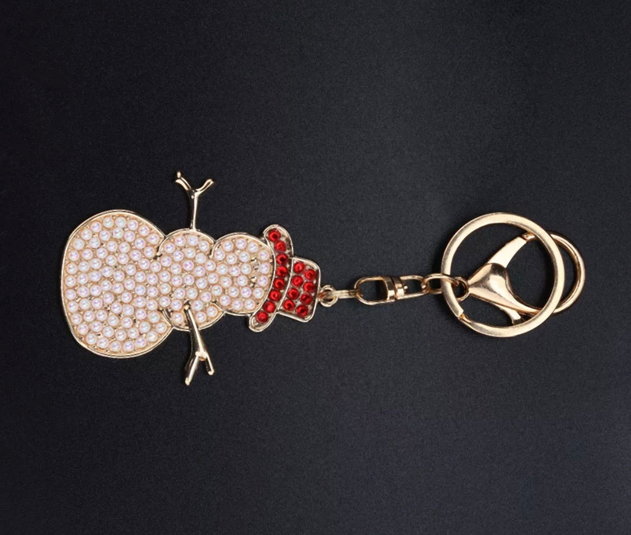 snowman key chain diamond painting