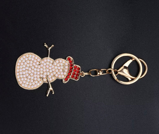 snowman key chain diamond painting