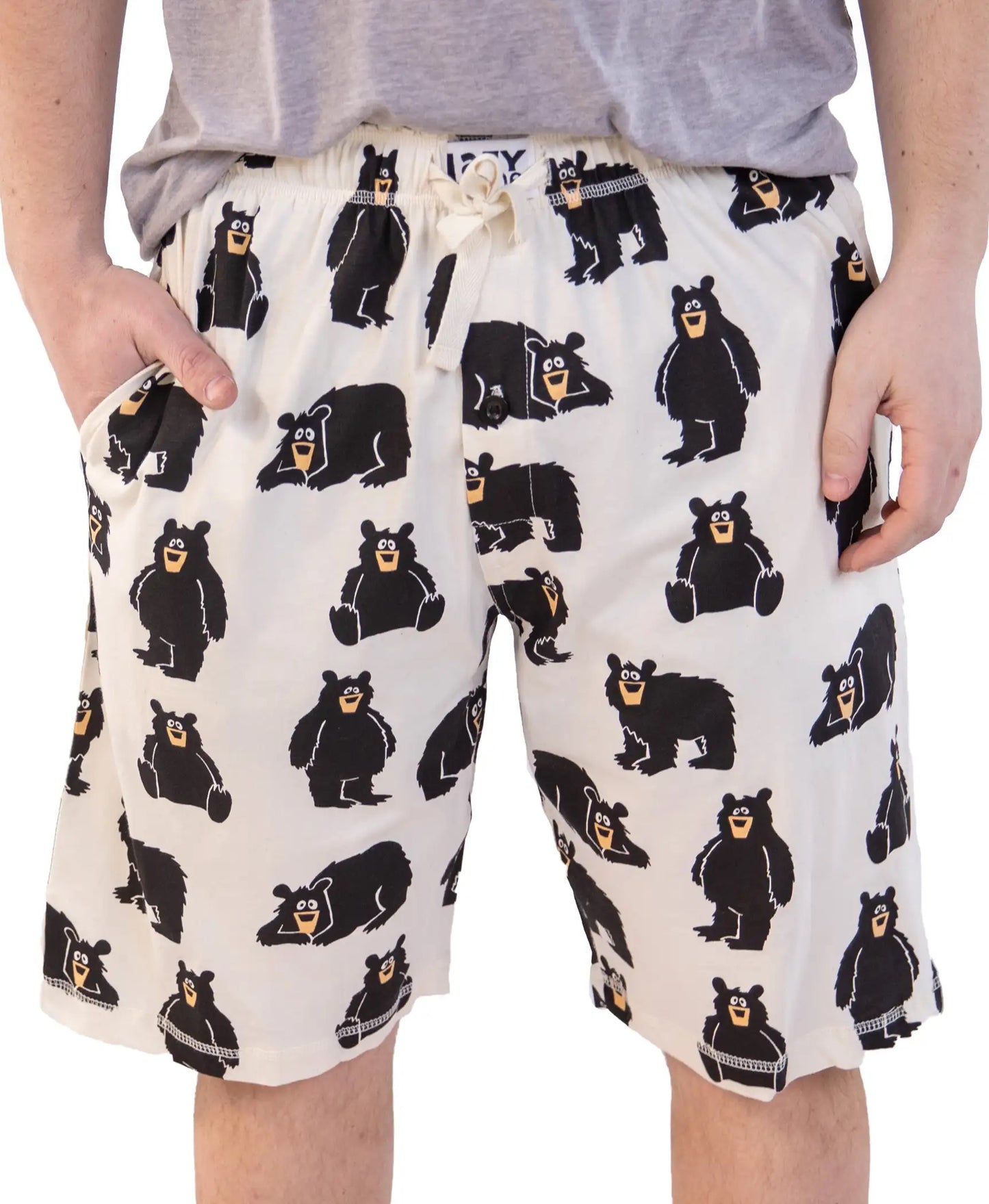 Lazy One - bear family pj shorts