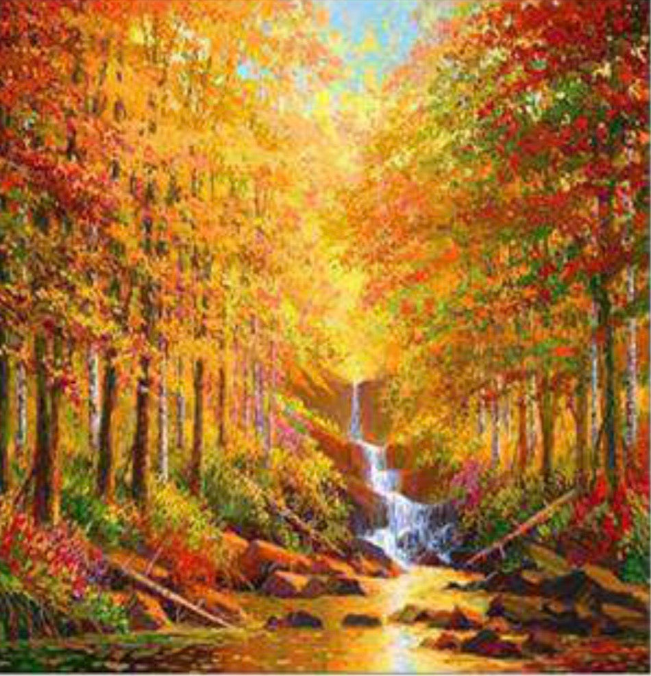 50 x 50 full square drill diamond painting -TLS-6476 stream
