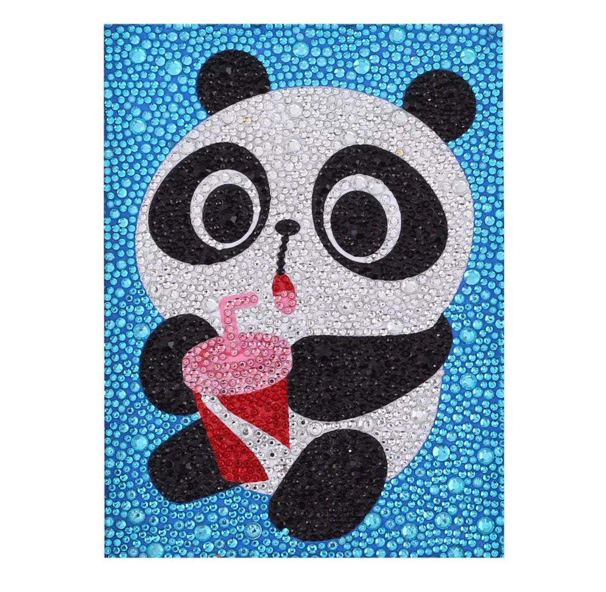15 x 20 diamond painting (rhinestone) - panda AT027