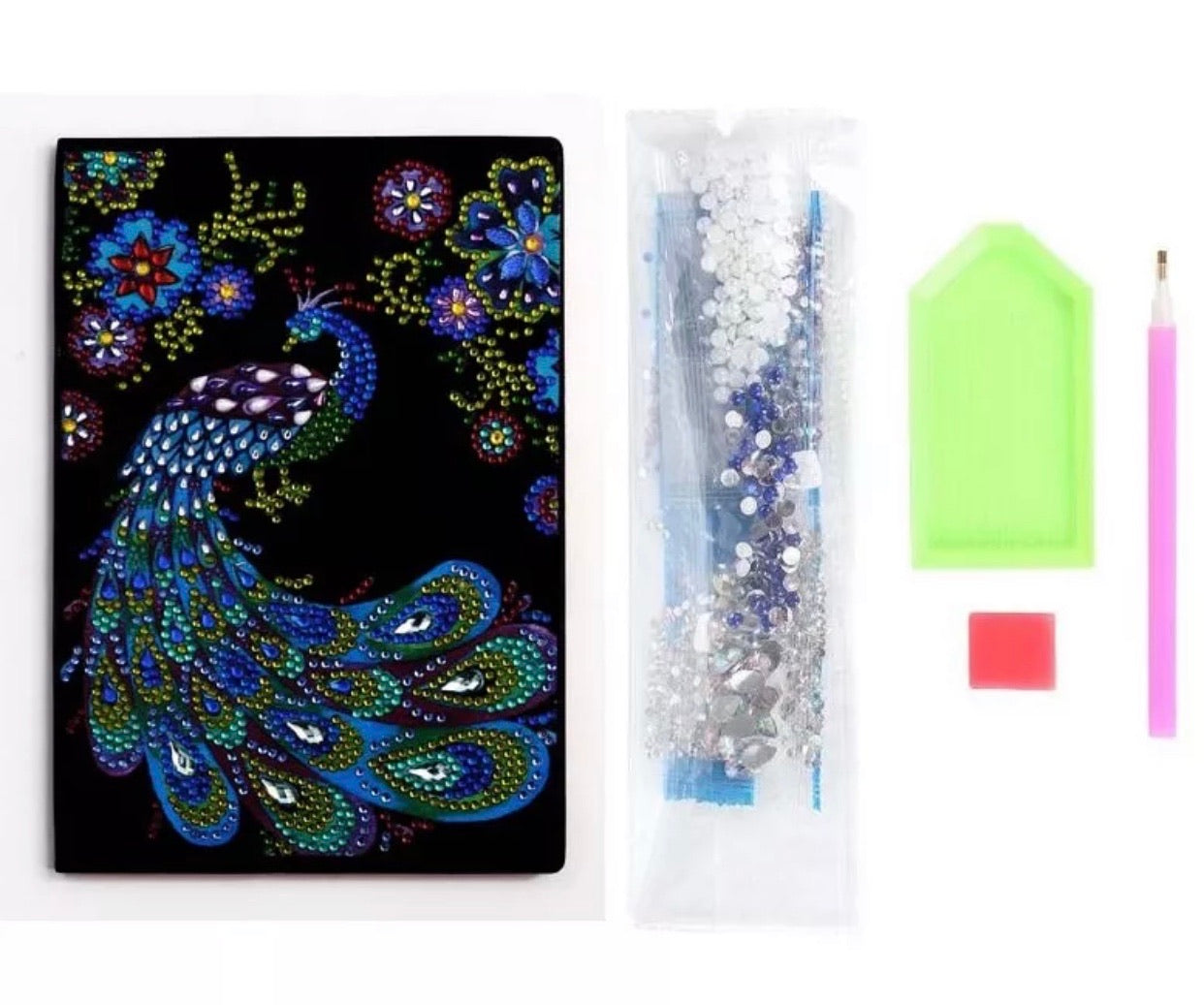 diamond painting notebook - peacock HM013