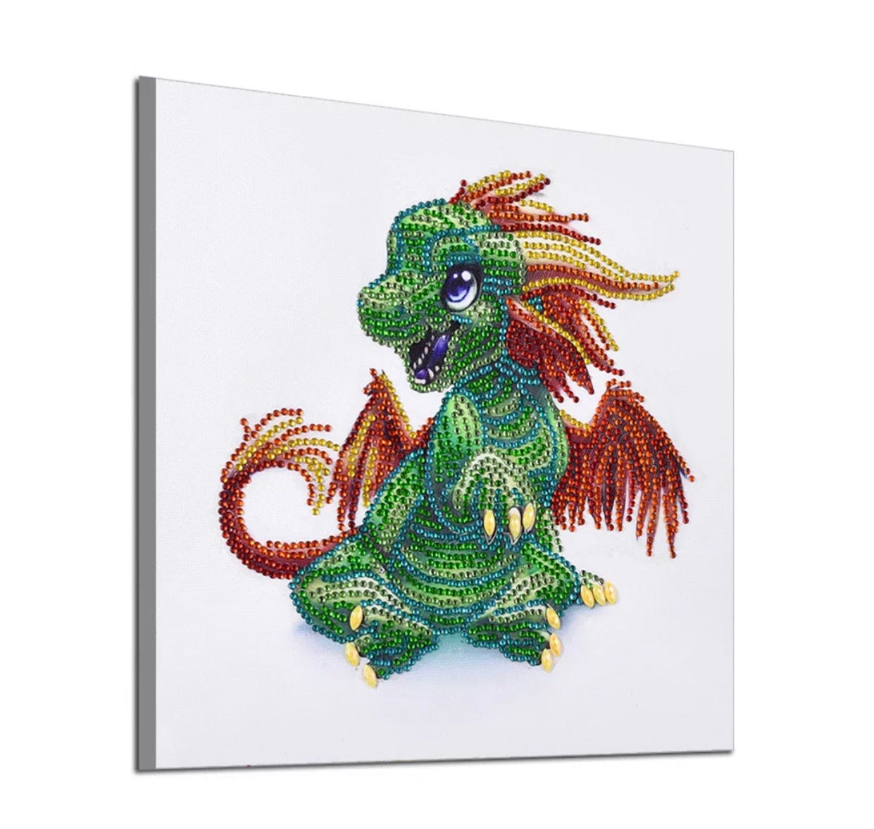 30 x 30 diamond painting (rhinestone) - baby dragon DZ108
