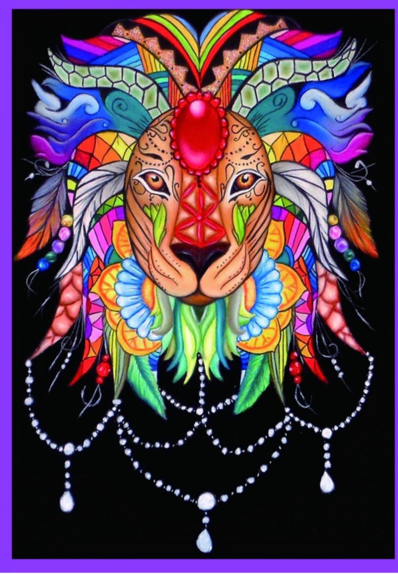diamond painting notebook - lion HM025
