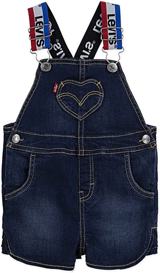 levis cruise logo strap denim shortall