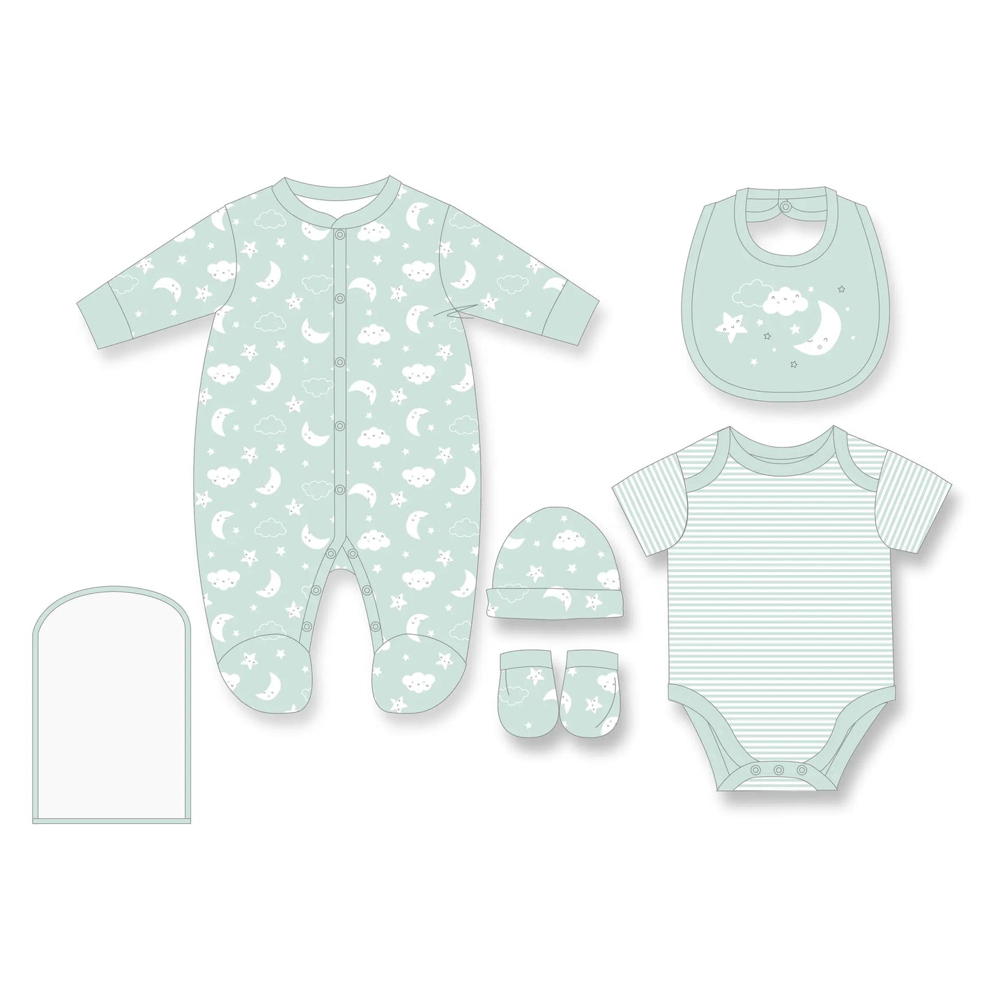 Neutral 5 Piece Multipack Set - In the Sky