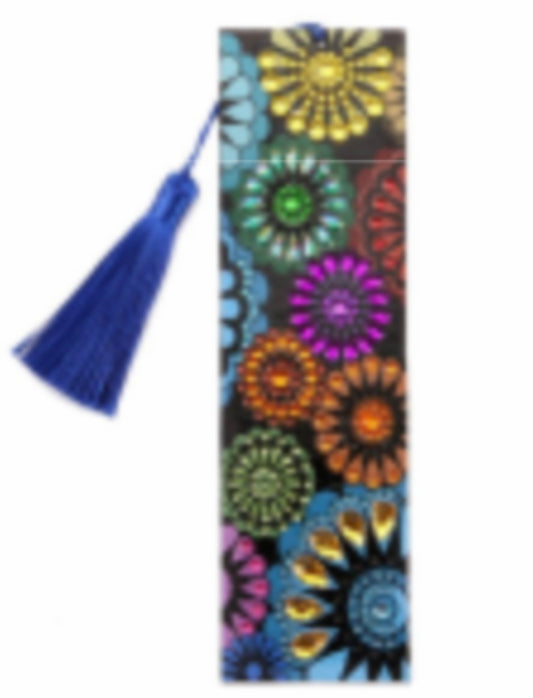 Diamond Painting Bookmark multi flowers