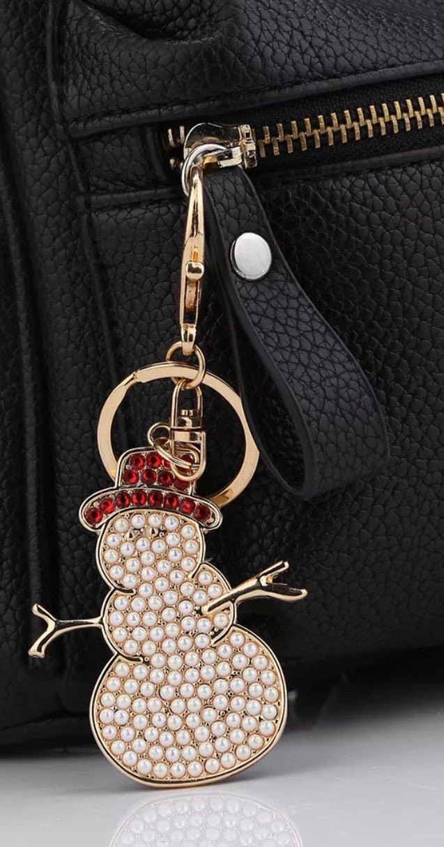 snowman key chain diamond painting