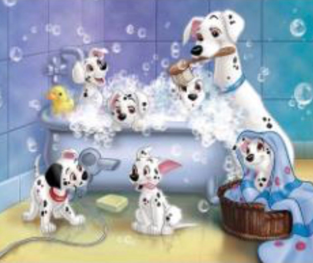 45 x 55 full square drill diamond painting - TLS-7111 - bath time