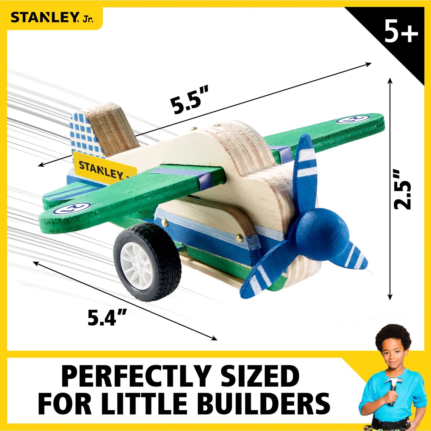 Stanley Tools Pull Back DIY airplane kit