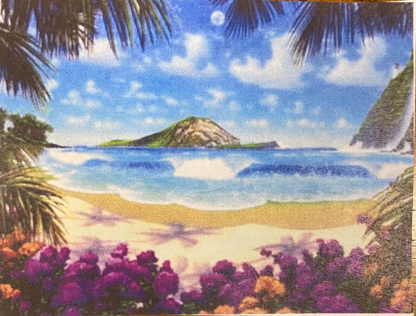 30 x 40 full round diamond painting - oasis - J11424