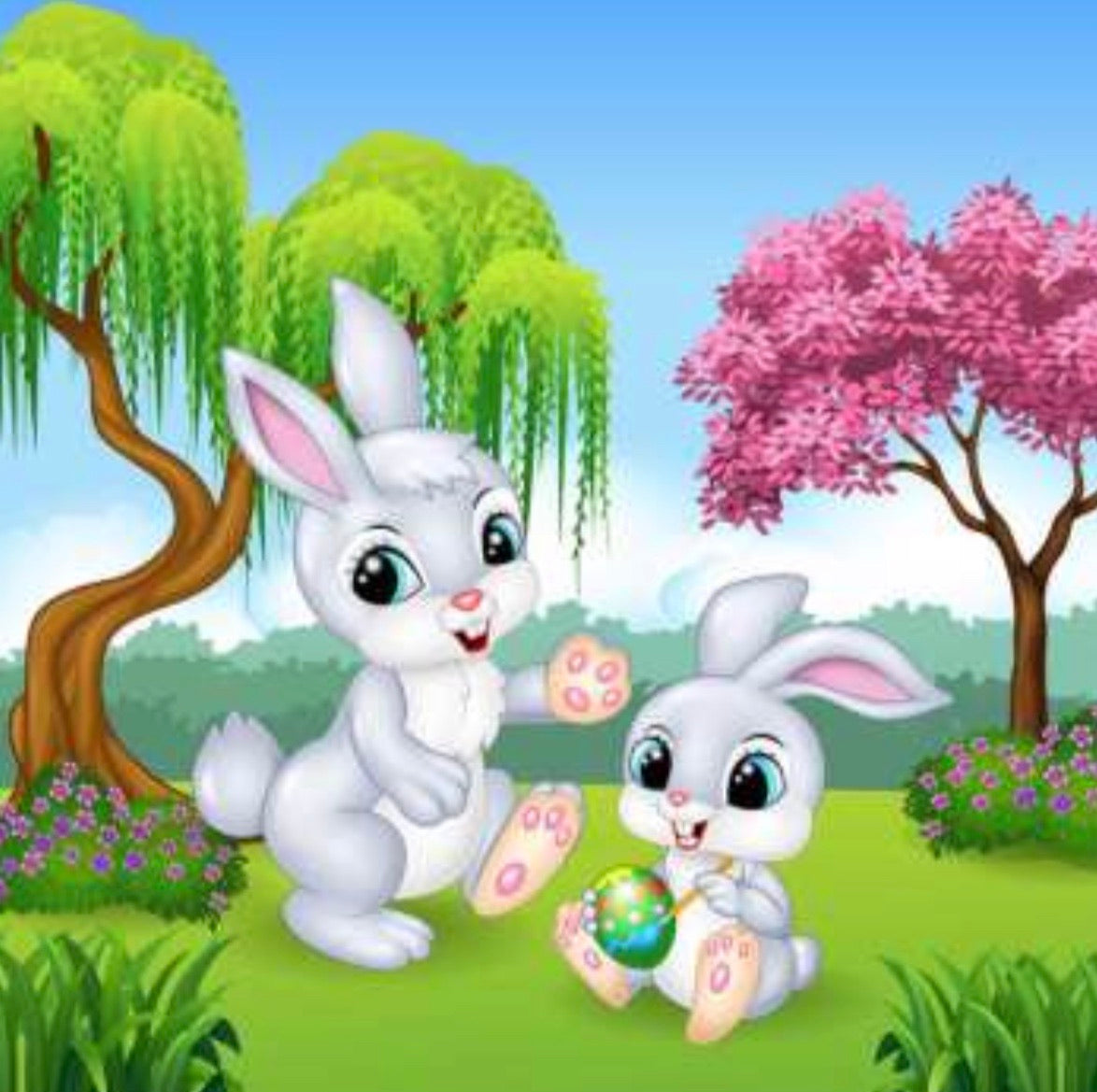 50 x 50 full square drill diamond painting TLS-6479 bunnies