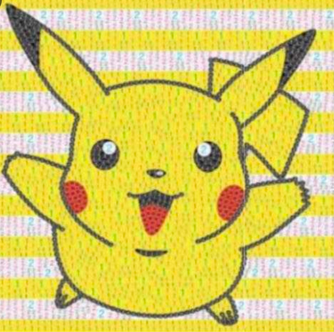 15 x 20 diamond painting (rhinestone) pikachu