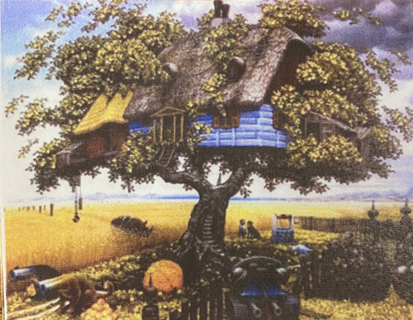 30 x 40 full round drill diamond painting - treehouse - J11428